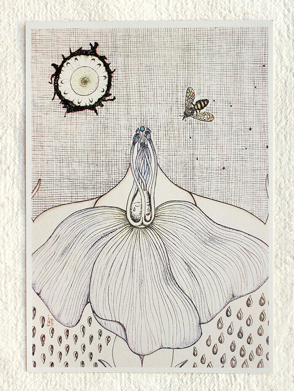 RE:FLAX postcard