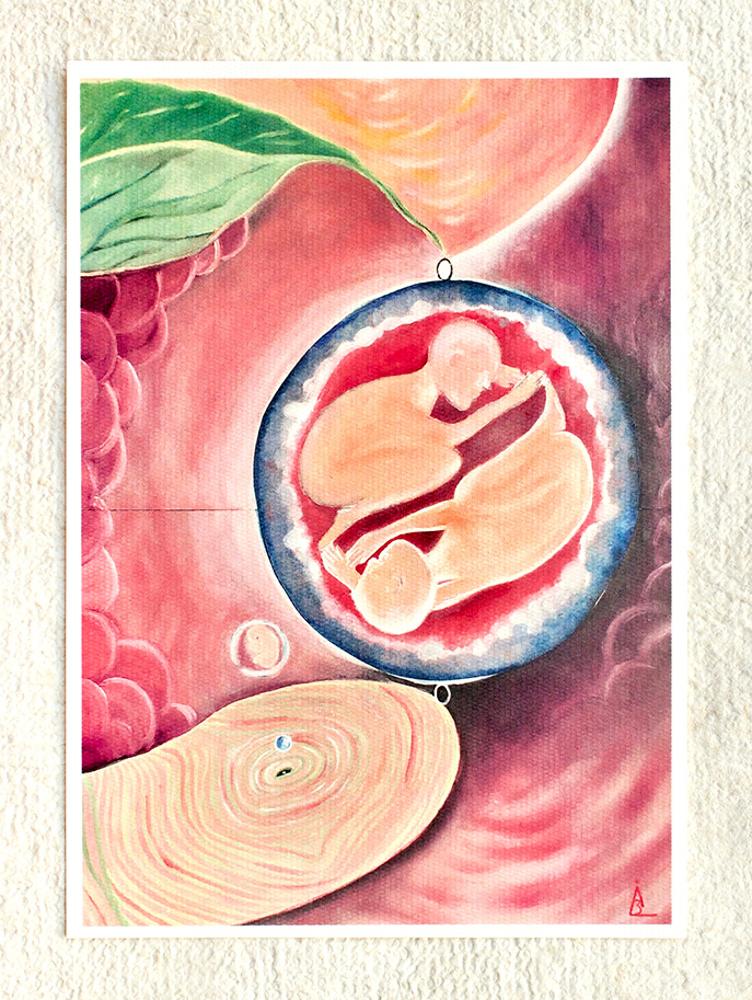 CELL LOVE A6 postcard