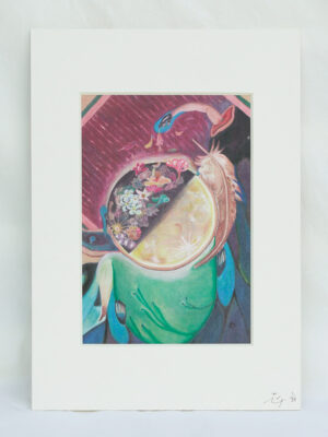 FOOL MOON prints w matting